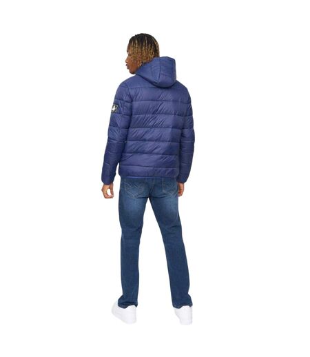Mens Polyester Puffer Jacket Blue Kings Will Dream