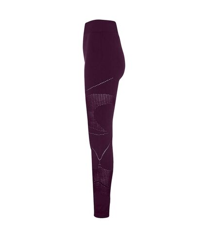 TriDri Womens/Ladies Seamless 3D Fit Multi Sport Reveal Leggings (Mulberry)