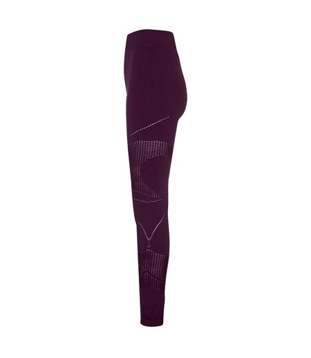 TriDri Womens/Ladies Seamless 3D Fit Multi Sport Reveal Leggings (Mulberry) - UTRW6566