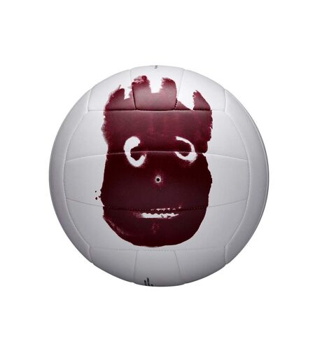 Ballon de volley-ball cast away taille unique blanc / rouge Wilson