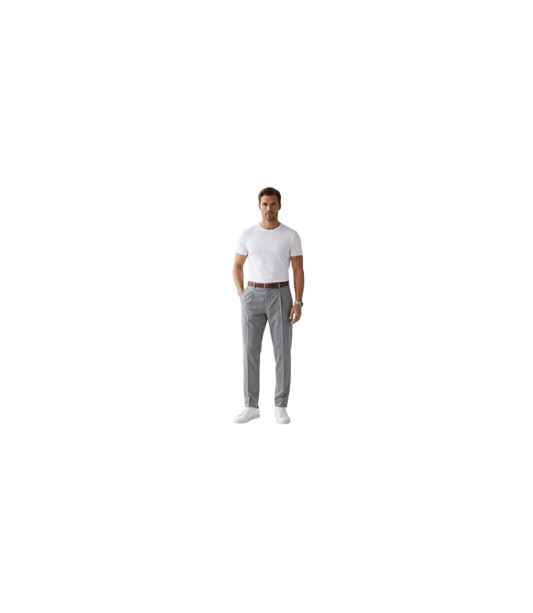 Mens Kaito1 Slim Trousers Dark Blue Boss-1