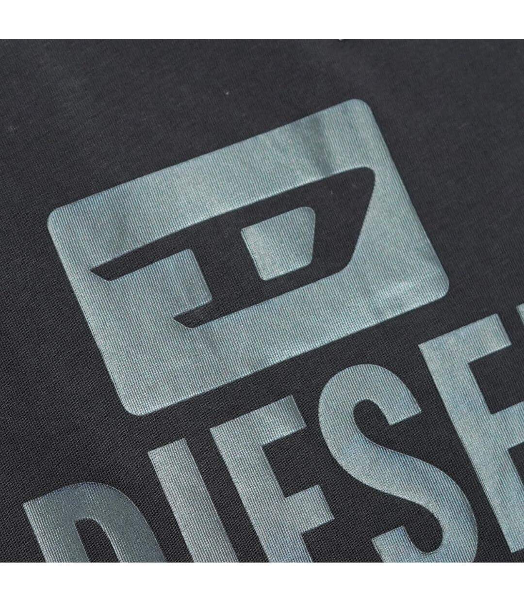 Mens Monotone Logo T-shirt Black Caviar Diesel-3