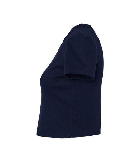 T-shirt Court Femme Bleu Marine Uni Bella + Canvas