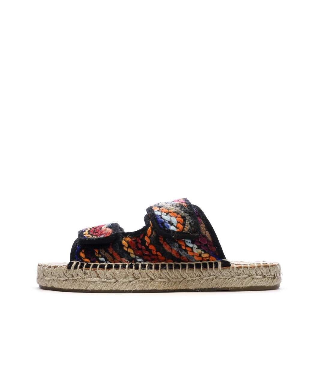 Sandales noires/oranges femme pare gabia batista-1