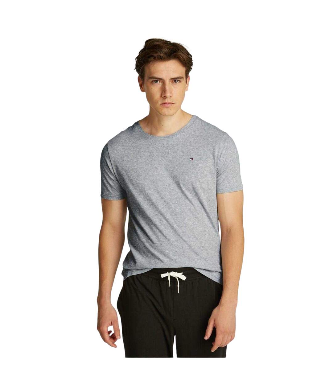 Pack Of 3  Mens Logo Cotton T-shirt  White Black Grey Tommy Hilfiger-4