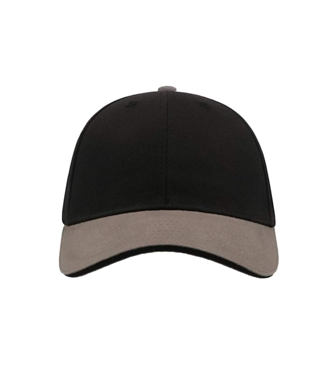 Casquette Sandwich En Coton Épais Mixte Noir Gris Atlantis-3