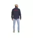 Chemise homme manches longues à rayures patch et broderie dos Musc Vondutch-3