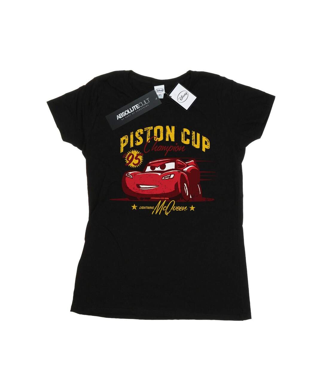 Disney - T-shirt CARS PISTON CUP CHAMPION - Femme (Noir) - UTBI13572-1