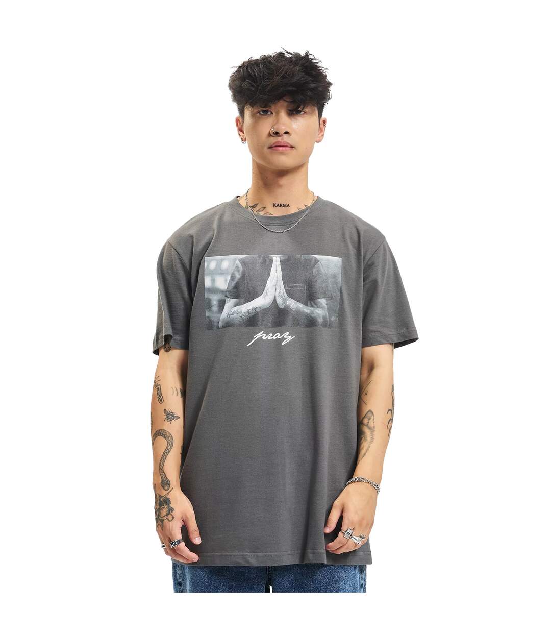 Gris Foncé Mister Tee-2