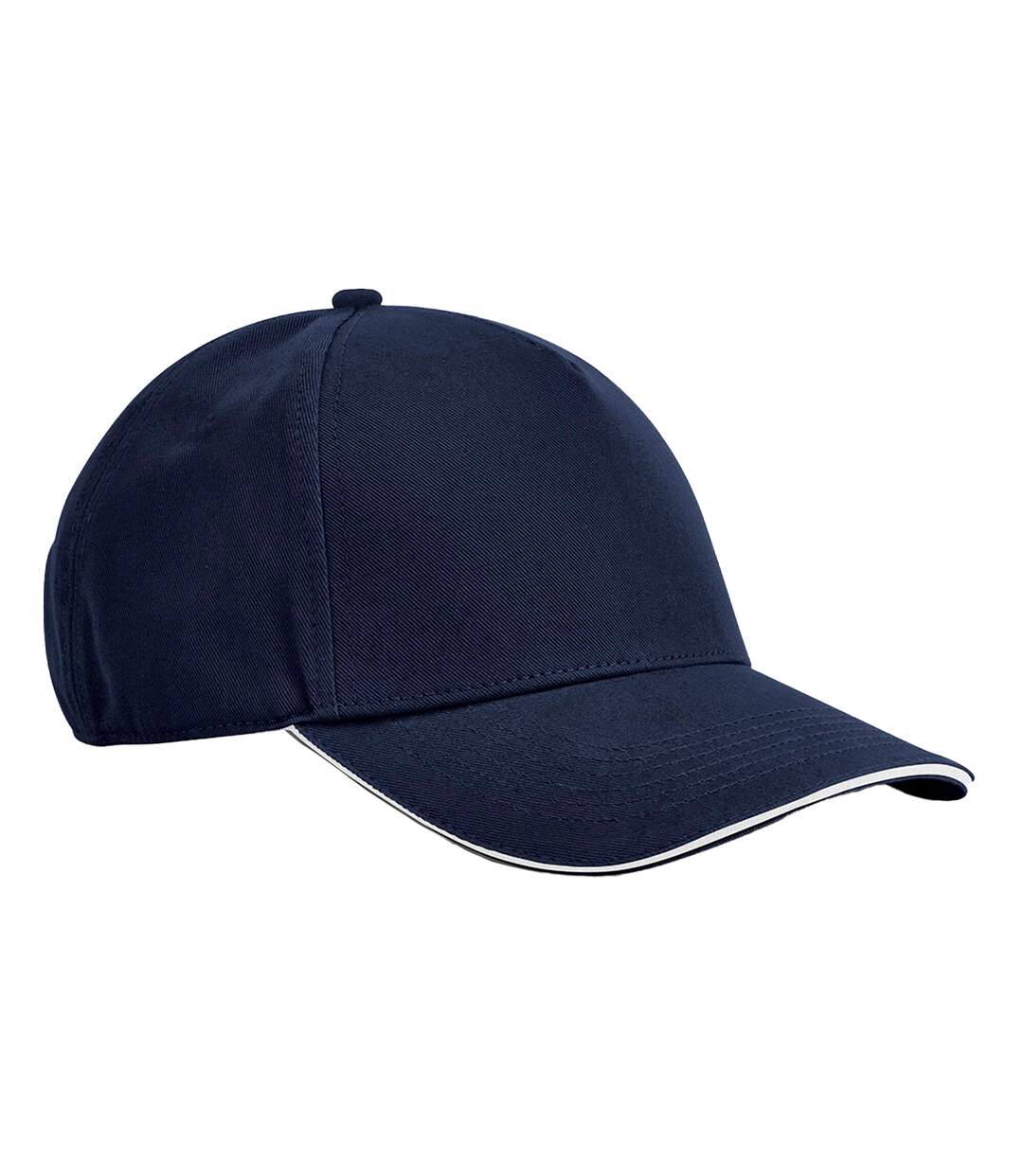 Casquette De Baseball Earthaware Classic Bleu Marine Français Blanc Beechfield-1