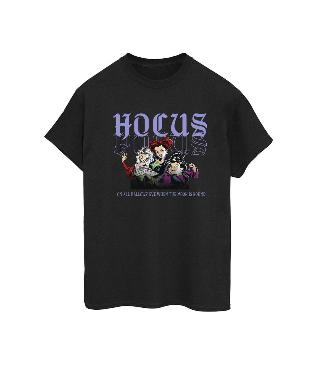 Disney - T-shirt HOCUS POCUS HALLOWS EVE - Femme (Noir) - UTBI20247-1