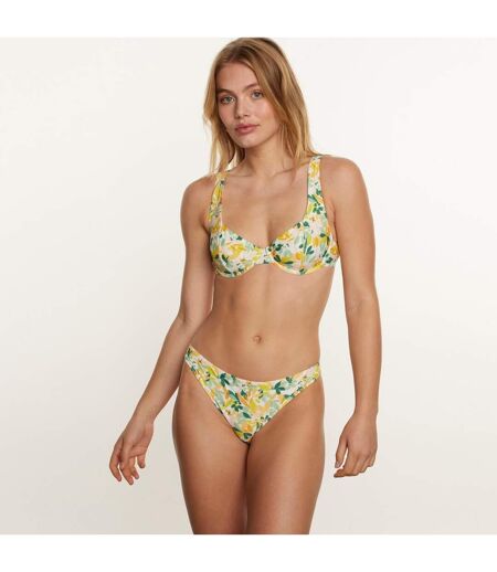 Maillot de bain armaturé jaune Capeline