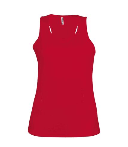 Kariban Proact Womens/Ladies Sleeveless Sports / Training Vest (Red)
