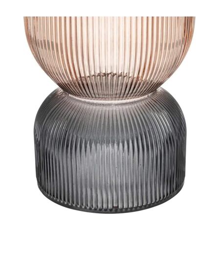 Vase Design en Verre Bicolore 24cm Rose