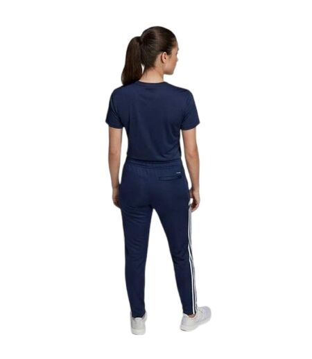 Womens/ladies Con22 3 Stripes Slim Tracksuit Bottoms Navy Blue Adidas