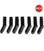 Pack Of 7  Mens Striped Ankle Socks  Black Grey Firetrap-1