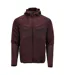Mens Customised Hooded Fleece Jacket Bordeaux Mascot-1