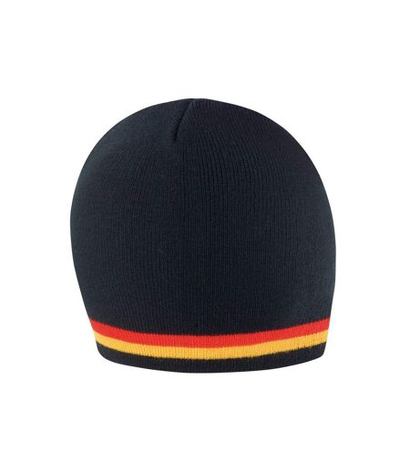 Bonnet National Adulte Noir Rouge Jaune Or Result Winter Essentials