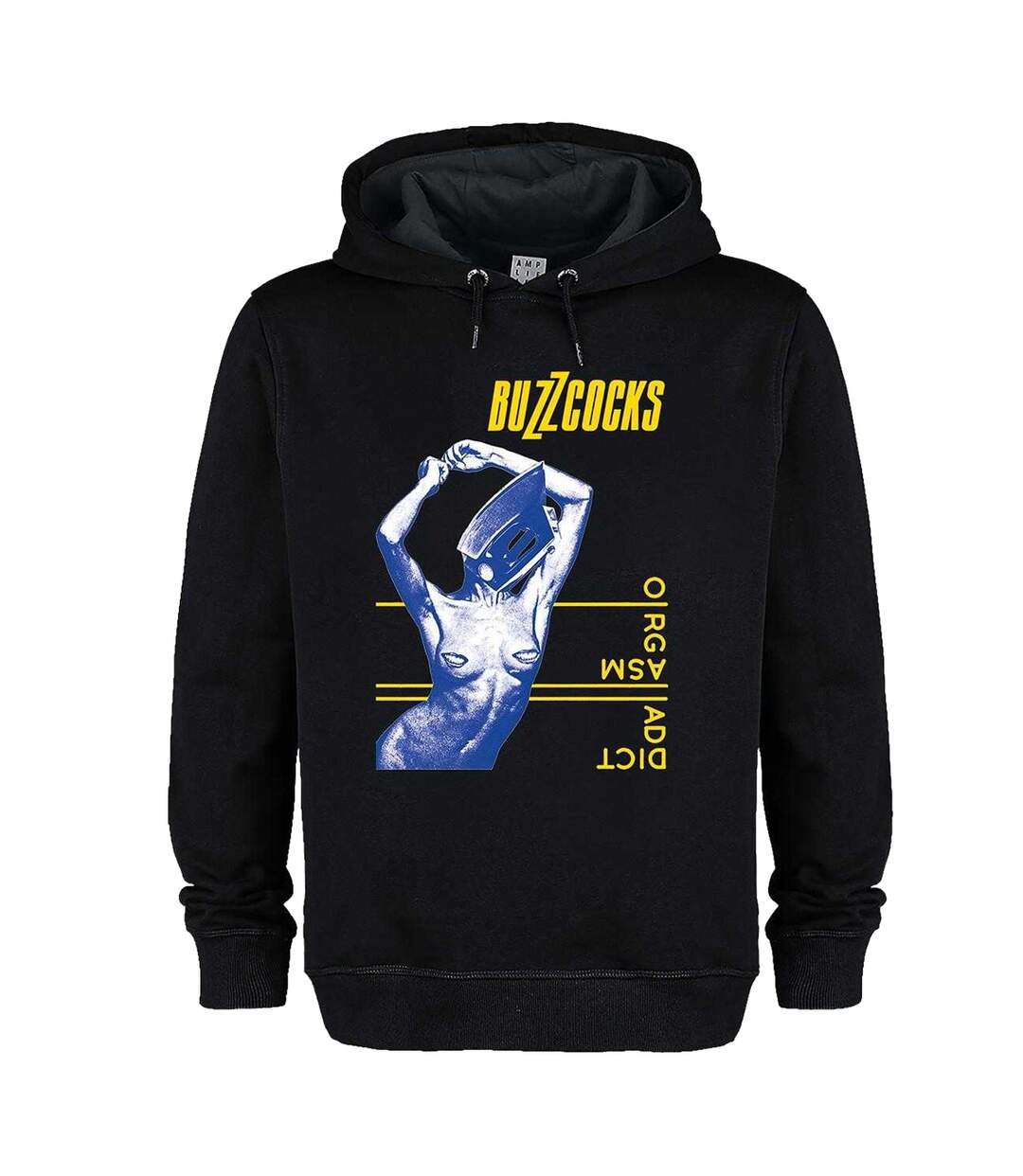 Unisex Adult Buzzcocks Orgasmatic Hoodie Black Amplified-1