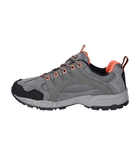 Chaussures de marche auckland lite femme gris acier / corail / gris Hi-Tec