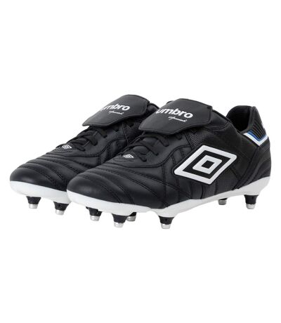 Mens speciali eternal team sg leather football boots black/white/royal blue Umbro