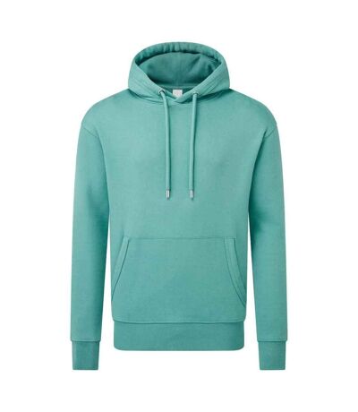 Mens organic hoodie teal Anthem