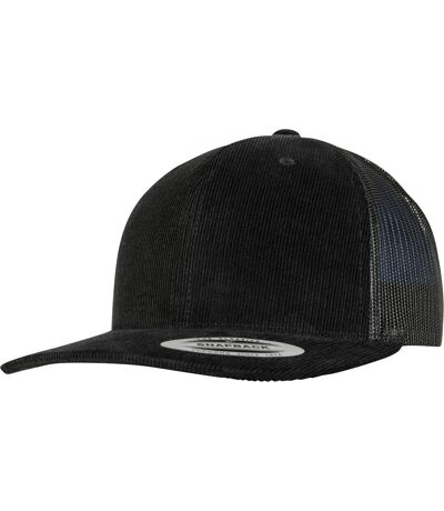 Flexfit By Yupoong Corduroy Retro Trucker Cap (Black)