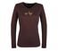Tee-shirt MAYFLOWER NAPOLI4 chocolat à sérigraphie poule : confort naturel et style authentique-5