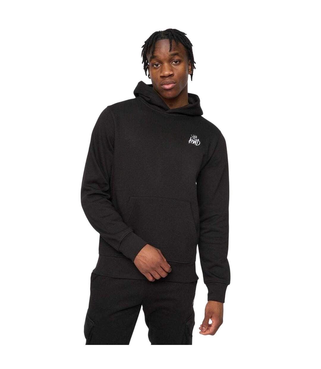 Mens Crosby 2.0 Cotton Blend Pullover Hoodie Black Kings Will Dream-2