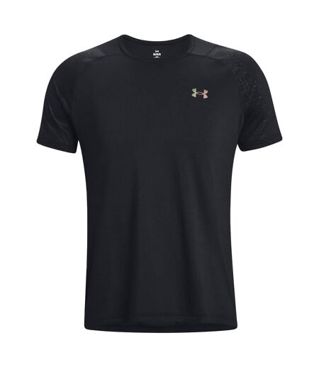 Mens Rush Embo T-shirt Black Under Armour