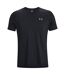 Mens Rush Embo T-shirt Black Under Armour-1