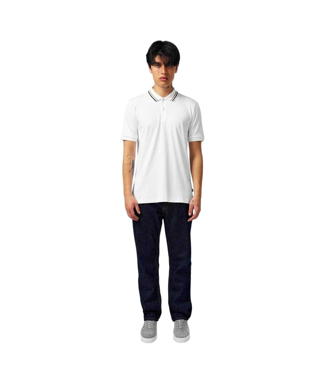 Polo Penrose Homme Blanc Boss-1