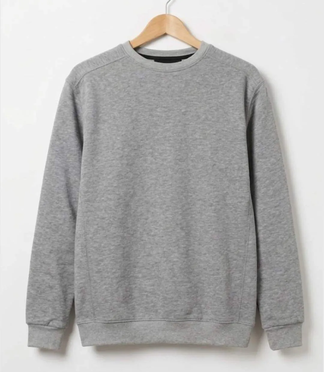 CHALLENGER E213 — Sweat col rond gris chiné : le confort incontournable au quotidien-2