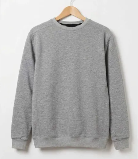 CHALLENGER E213 — Sweat col rond gris chiné : le confort incontournable au quotidien