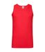 Mens athletic vest top red Fruit of the Loom