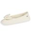 Isotoner Chaussons Ballerines femme ultra confortables, semelle en cuir, détail grand nœud-1