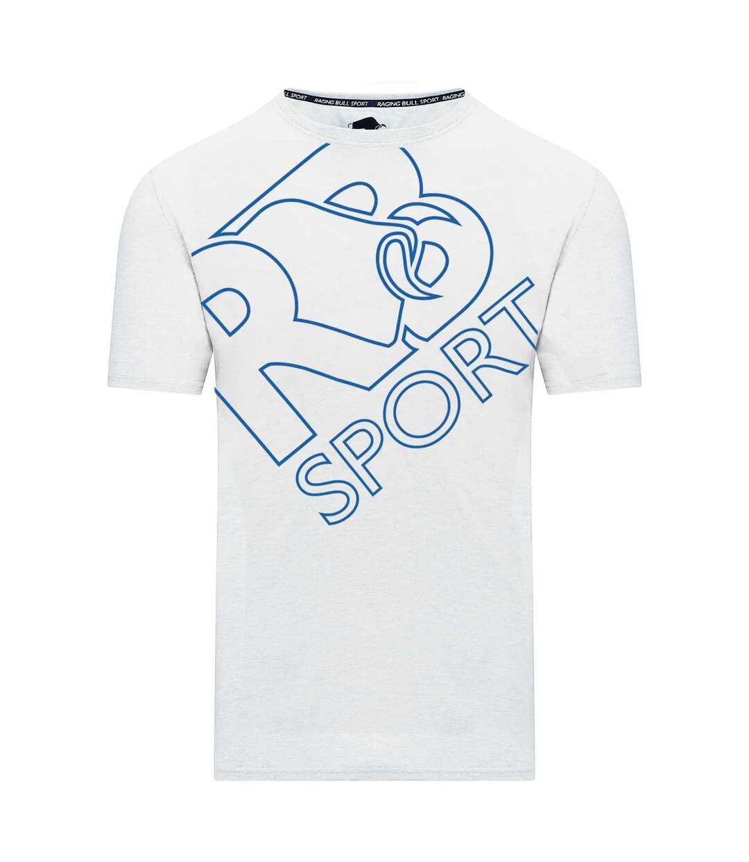 T-shirt rb sport homme blanc Raging Bull-1