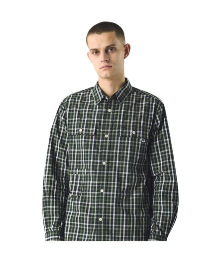 Chemise Motif/style Damier Pelton Homme Noir Pretty Green