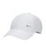 Childrens/kids Metal Swoosh Fabric Baseball Cap White Nike-1