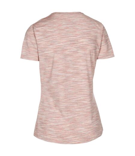 Trespass Womens/Ladies Hokku Striped T-Shirt (Blush Pink/White) - UTTP6535