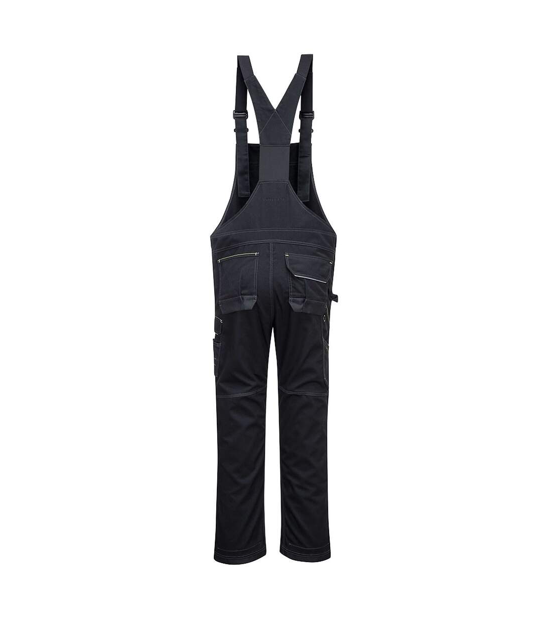 Mens pw3 work bib and brace overall black Portwest-2