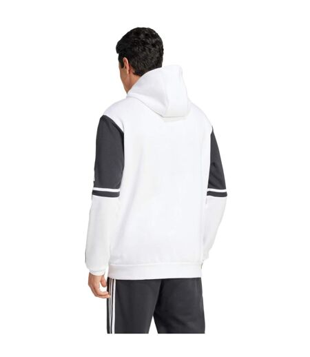 Sweat À Capuche Squadra Homme Blanc Noir Adidas