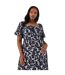 Robe mi-longue femme bleu Dorothy Perkins