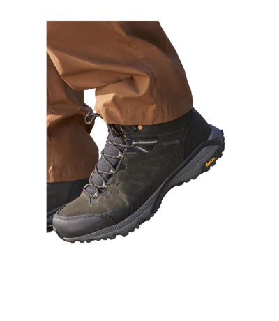 Mountain Warehouse Mens Extreme Rockies Leather Walking Boots (Khaki Green) - UTMW2021