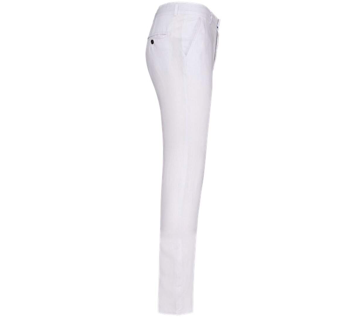 Pantalon en lin - Homme - PATS710 - blanc-2