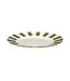 Lot de 6 Assiettes Plates Cleo 27cm Vert & Blanc-2