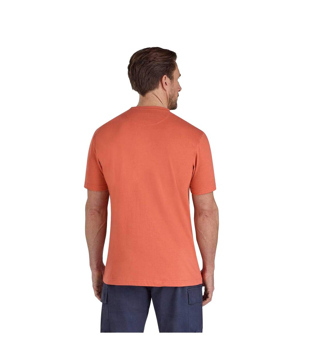 Mens Flock Union Jack Bull T-shirt Orange Raging Bull-3