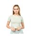 T-shirt Court Tilly Femme Vert De Gris Juice-2