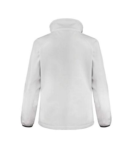 Womens/ladies softshell body warmer white/black Result