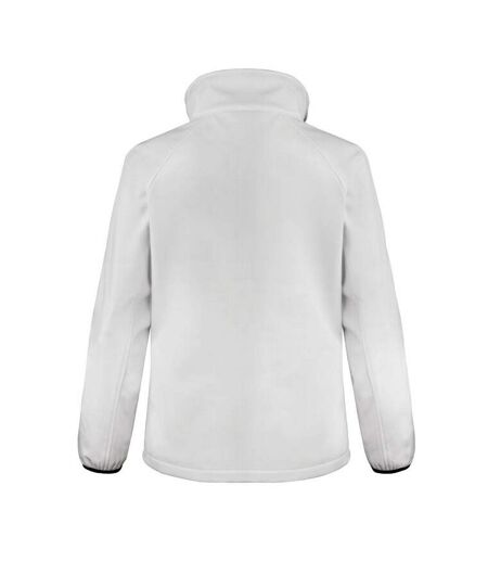 Womens/ladies softshell body warmer white/black Result